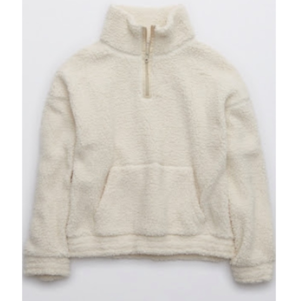 Aerie offline sherpa quarter zip
